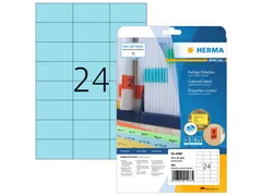 HERMA 4468 Verwijderbare etiketten A4 70x37mm Blauw 480 stuks