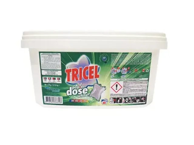 Tricel wasmiddel pods wit 80x27 Gram