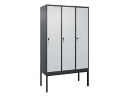 locker,HxBxD 2120x1200x500mm,3vak,vak B 400mm,draaigrendel