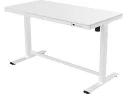 Zit-Sta Werkplek 140cm Kunststof Wit Blad Elektrisch Verstelbaar