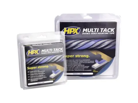 Dubbelzijdige Multi-Tack Tape - Semi-Transparant - 12mm x 5m