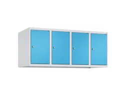 opzetkast,v. locker,4vak.,vak B 300mm,HxBxD 500x1200x500mm,vleugeldeur