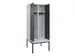 locker met bank,voor scheiding van kleding,HxBxD 2120x800x815mm,2vak