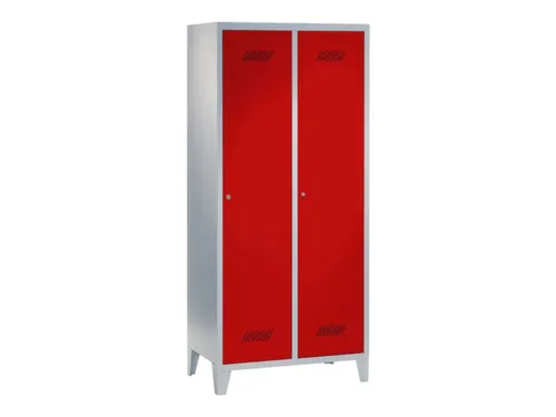 locker,HxBxD 1850x800x500mm,2vak,vak B 400mm,RAL7035,front RAL3000