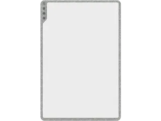 PLAYROOM Playboard draagbaar whiteboard S 75x50cm Grijs - 2