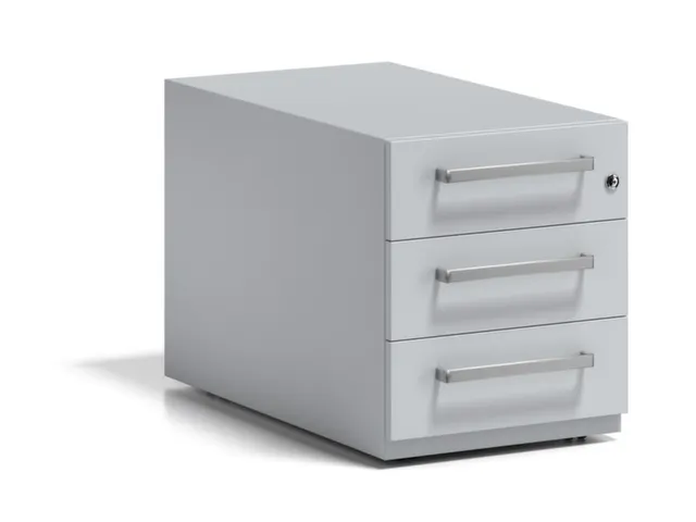 mobiel ladeblok,HxBxD 495x420x775mm,3lade(n),m. beugelgreep,cil.-slot