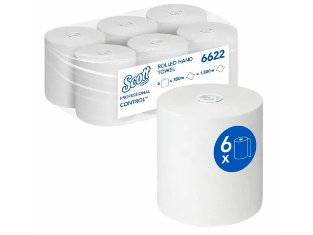 Handdoekrol Scott 6622 Control 1-laags 300mx19.8cm