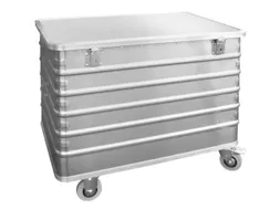 Bakwagens Aluminium Deksel 250kg 835x1030x670mm 415l