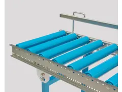 Zijwaartse geleiding,bochten,v. rollenbaan,eenzijdig,boven hoofdhoogte