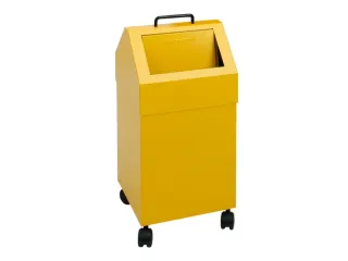 afvalverzamelaar vuurremmend 45 liter HxBxD 710x330x310mm geel - 4