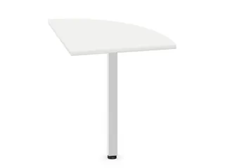 koppelelement voor bureau,90 °,HxBxD 720-840x600x600mm,rond,Bl-wit - 2