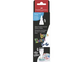 Acrylmarker Faber-Castell Black Edition Shake & Paint wit - 1