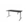 Dextro Slinger Bureau Zit-sta T-poot 160x80 Hout Zwart 25mm Alu
