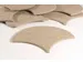 Akoestische PET-vilt Japanse Golf tegels beige 30x26cm 22 stuks