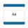 beschrijfbare hoes,markering HxB 302x290mm,PVC,blauw
