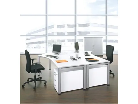 mobiel ladeblok,HxBxD 570x430x800mm,4lade(n),centr. vergrendeling,wit