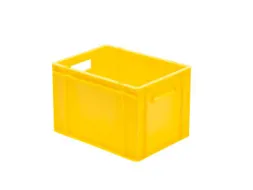 Euronorm-stapelbak 24l 270x400x300mm Wanden/bodem Gesloten Geel