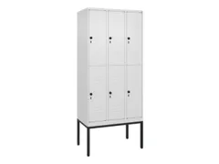 dubbeldekse locker,HxBxD 2120x900x500mm,3x2vak.,vak B 300mm