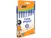 balpen Cristal Medium, blauw, blister van 10 stuks