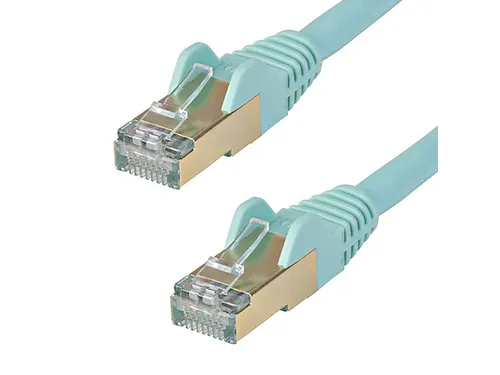 CAT6a Ethernetkabel 10 Meter Snagless Aqua