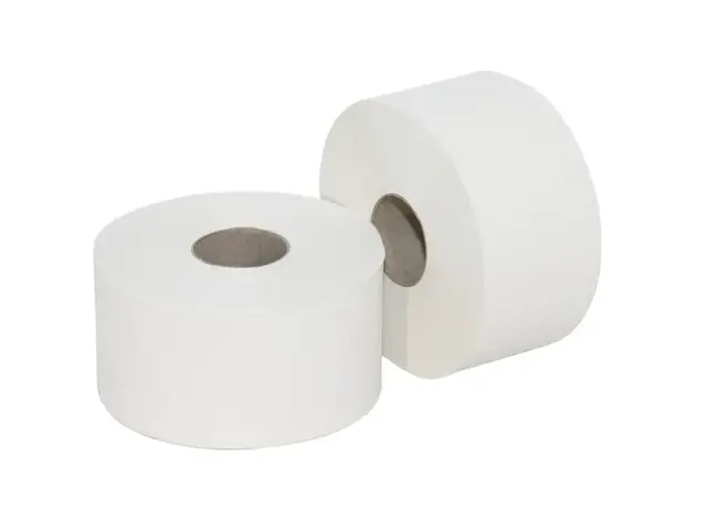 Toiletpapier Mini Jumborol Eco Recycled 2-laags Wit 180m