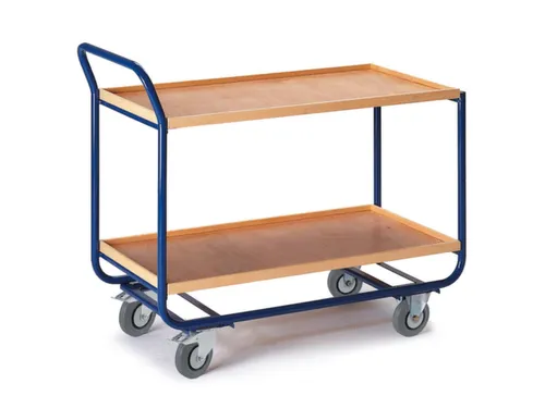 tafelwagen,draagverm. 150kg,2xhouten kist,laadvl. LxB 1000x575mm