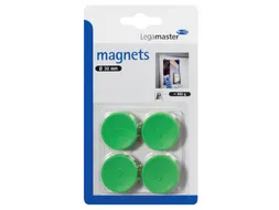 Magneet Legamaster 30mm 850gr groen 4 stuks