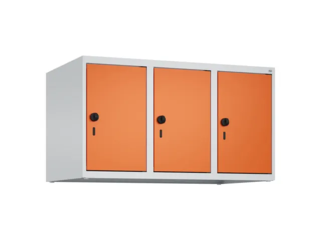 opzetkast,v. locker,3vak.,vak B 300mm,HxBxD 500x900x500mm,vleugeldeur