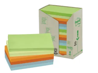 Memoblok 3M Post-it 655 76x127mm recycled rainbow pastel 16 Stuks - 2