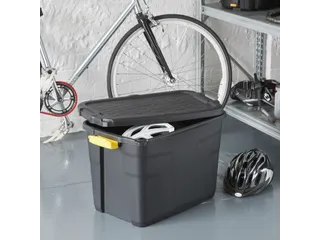 Opbergbox Bankers Box 60L met handgrepen robuust zwart - 7