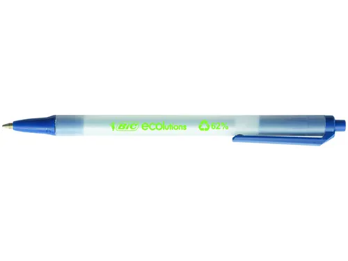 Balpen Bic Ecolutions medium blauw
