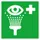 EHBO-bord,oogspoelstation,sticker,folie,lang nalichtend,HxB 200x200mm