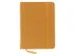 Carnet de croquis Kangaro A6 couverture rigide en PU jaune ocre avec 8