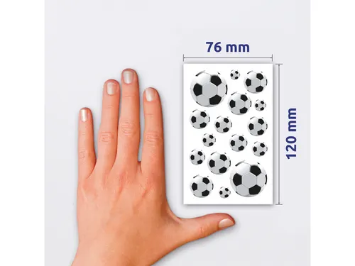 papieretiket Z-design Kids pakje a 3 vel voetbal