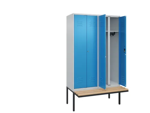 locker voor scheiding van kleding,HxBxD 2120x1200x815mm,4vak
