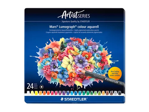Aquarelpotlood Staedtler Mars Lumograph 24 kleuren