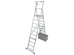 escabeau grande hauteur télescopique estrade HxlxP 2100-2600x500x450m