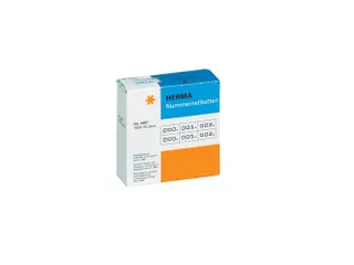 Herma 4800 Nummer Etiketten Wit - 1