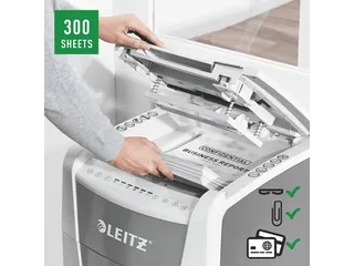 Papiervernietiger Leitz IQ Auto+ Office 300 P-4 snippers 4x28mm - 7