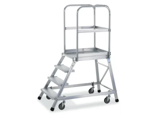 Bordestrap Aluminium Bordes Hxbxd 960x600x800mm 4treden Aluminium
