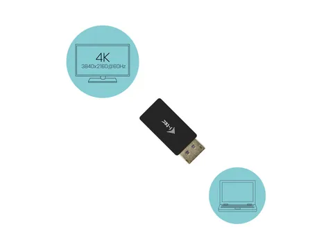 i-tec DisplayPort to HDMI Adapter 4K/60Hz, DisplayPort, HDMI, Zwart