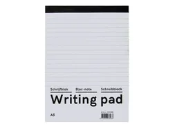 Schrijfblok Qbasic A5 lijn 160blz 60gr
