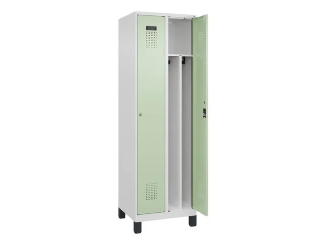 locker voor scheiding van kleding,HxBxD 1950x600x500mm,2vak