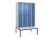 locker voor scheiding van kleding,HxBxD 2120x1200x815mm,4vak