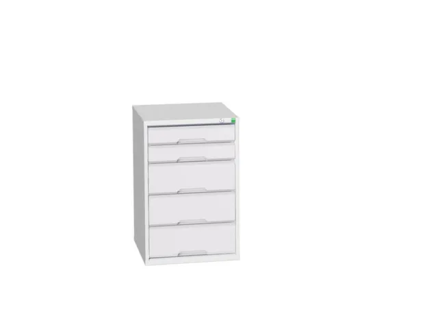 ladekast HxBxD 800x525x550mm 5laden romp RAL7035 front RAL7035