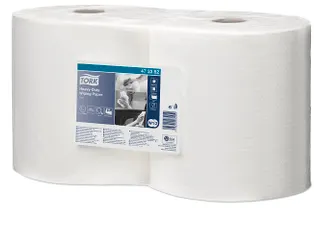 Tork 473382 Heavy-duty Zacht Combirol Poetspapier 2-laags W2 Wit - 1