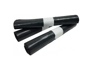 Afvalzak 60x80cm 60 Liter Grijs HDPE 25 Rol a 20 Stuks - 1