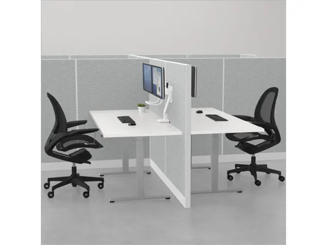 Monitorarm Fellowes Eppa voor 2 Schermen Crossbar wit