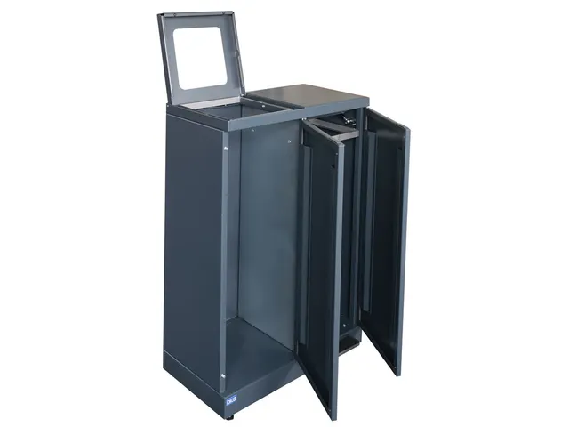 Bica 974 Afvalscheidingsunit 2x65 Liter Zwart