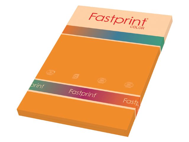 Kopieerpapier Fastprint A4 160 Gram Oranje 50vel | GekleurdPapierShop.nl